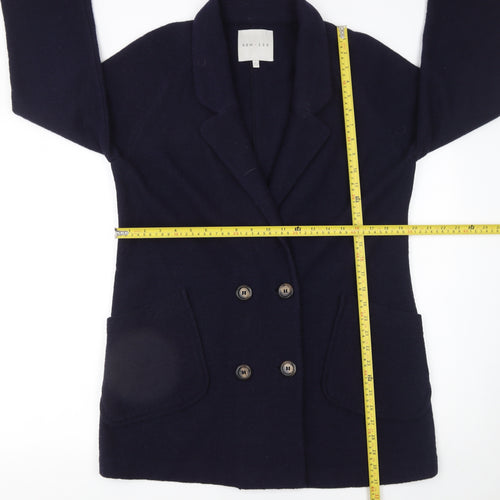 Kew 159 Women's Blue Wool Blend Double-Breasted Blazer UK 14