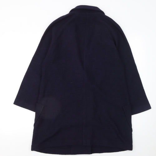Kew 159 Women's Blue Wool Blend Double-Breasted Blazer UK 14