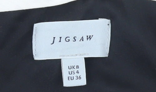 Jigsaw Women’s Black Size 8 Straight Leg Dress Trousers