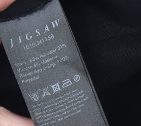 Jigsaw Women’s Black Size 8 Straight Leg Dress Trousers