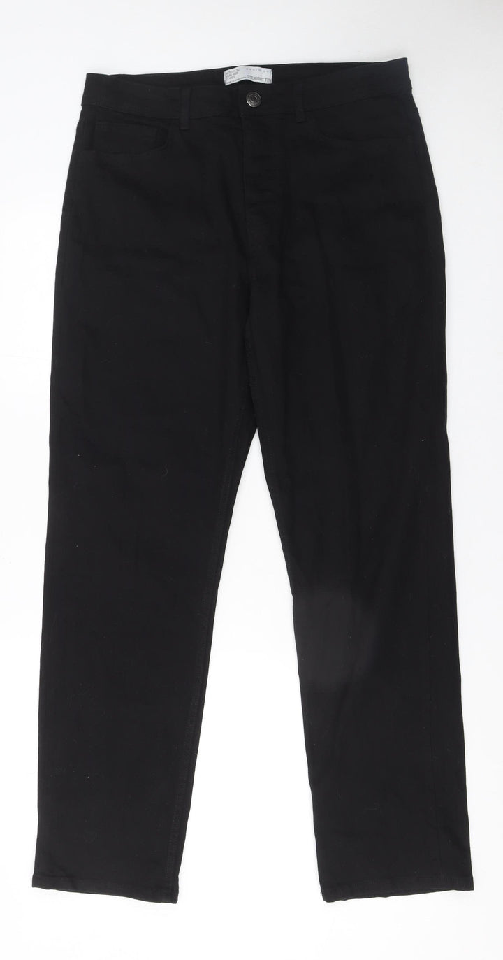 Denim Co Men’s Black Straight Fit Stretch Jeans W32 L30
