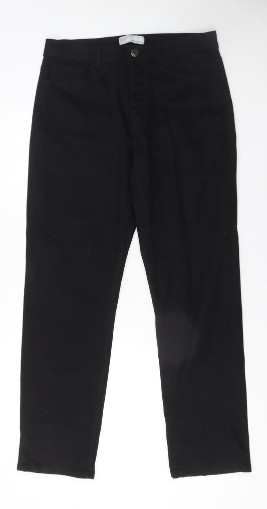 Denim Co Men’s Black Straight Fit Stretch Jeans W32 L30