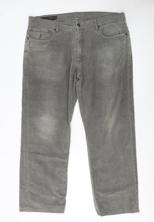 MCS Marlboro Classics Men's Grey Cotton Straight Jeans W38 L32