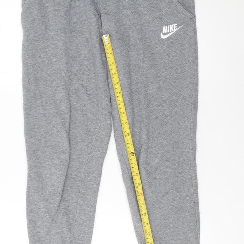 Nike Boys Grey XL Jogger Sweatpants 156-166cm Elastic Waist Pockets