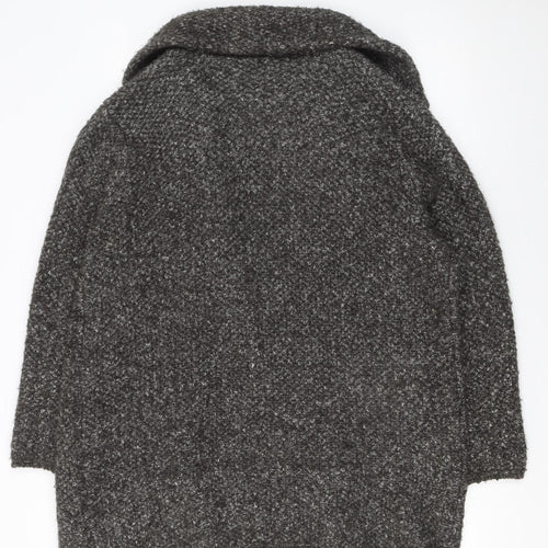 Roman Women’s Grey Chunky Knit Long Cardigan Size 18