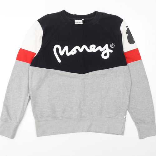 Money Men’s Multicoloured M Pullover Sweatshirt Crew Neck Logo