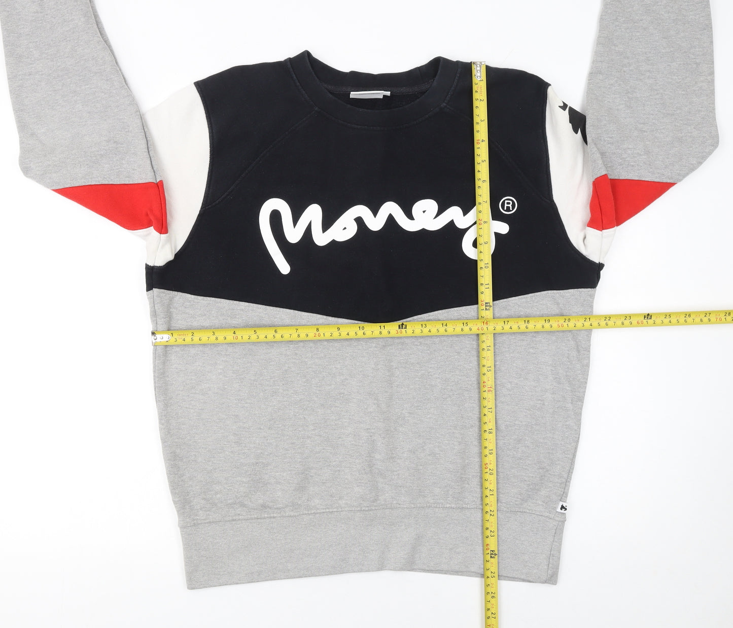 Money Men’s Multicoloured M Pullover Sweatshirt Crew Neck Logo