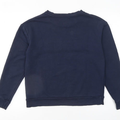 Marks and Spencer Women's Navy Sweatshirt UK 10 LA MODE Cotton Blend