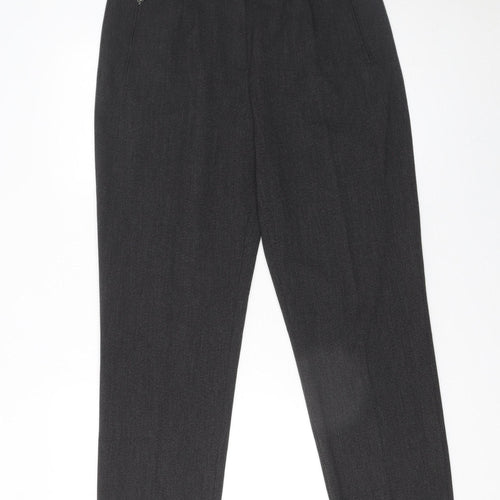 Robell Women's Grey Stretch Straight Leg Trousers Size 20