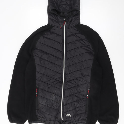 Trespass Women Black XXL Full Zip Hooded Fleece Jacket