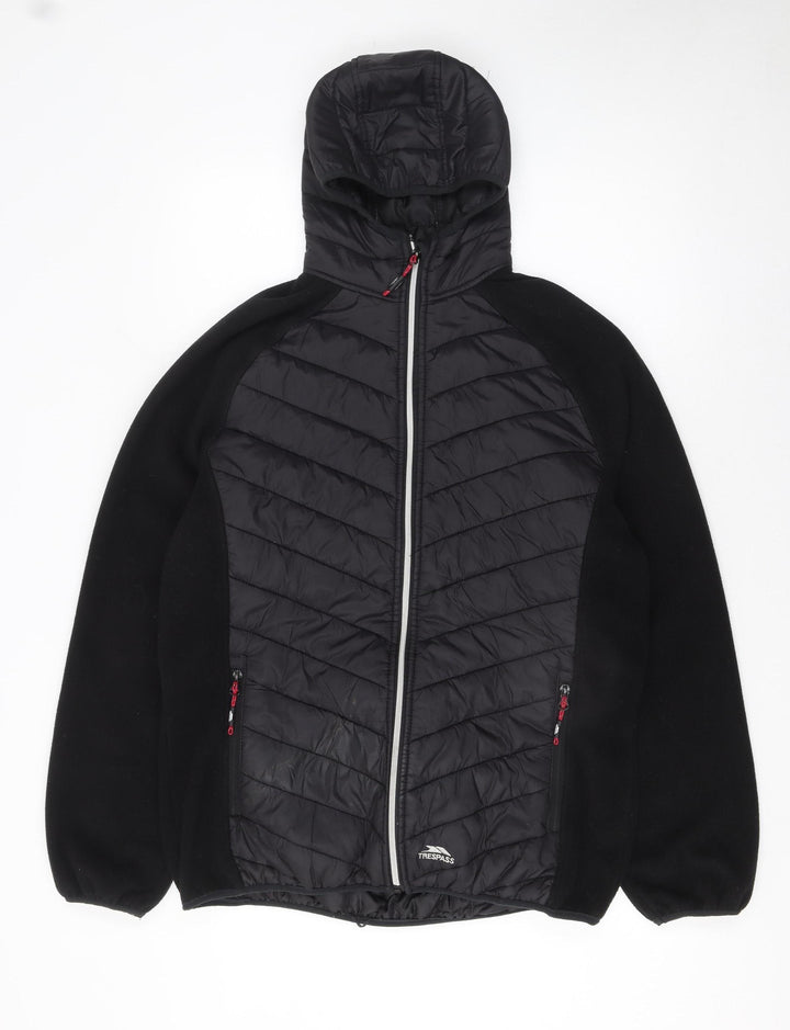 Trespass Women Black XXL Full Zip Hooded Fleece Jacket
