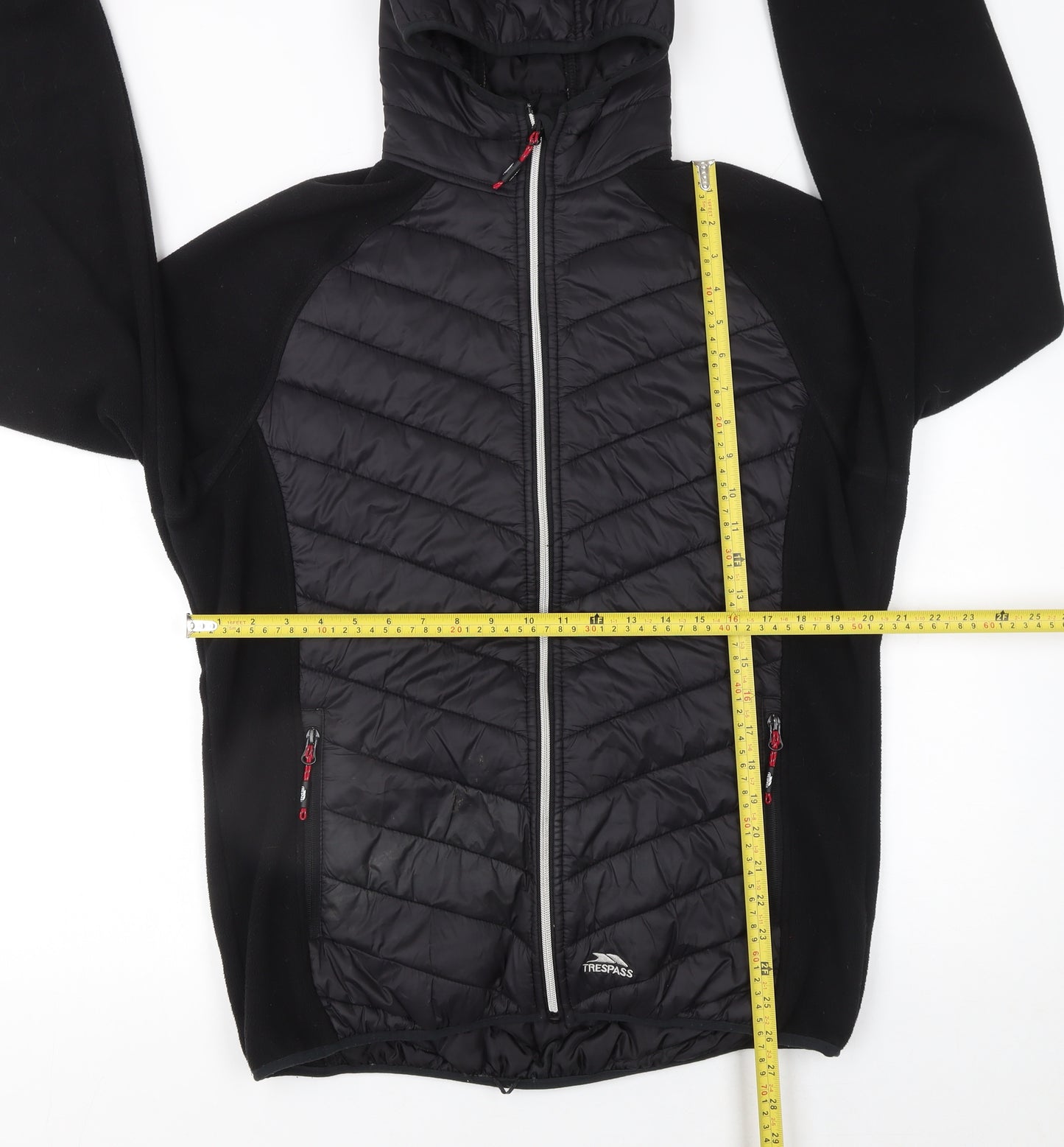 Trespass Women Black XXL Full Zip Hooded Fleece Jacket