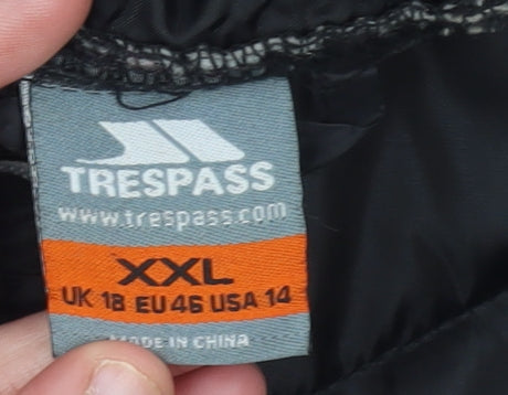 Trespass Women Black XXL Full Zip Hooded Fleece Jacket
