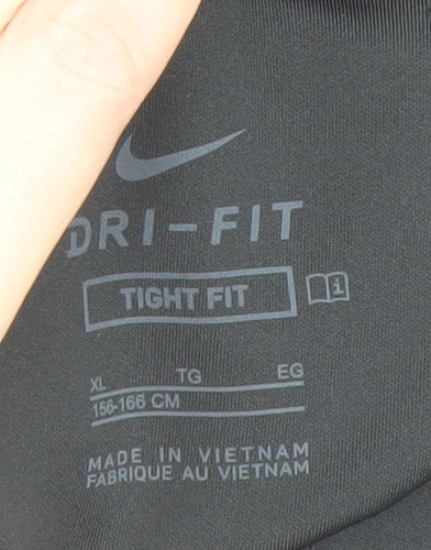 Nike Womens Black XL Dri-FIT Compression Biker Shorts