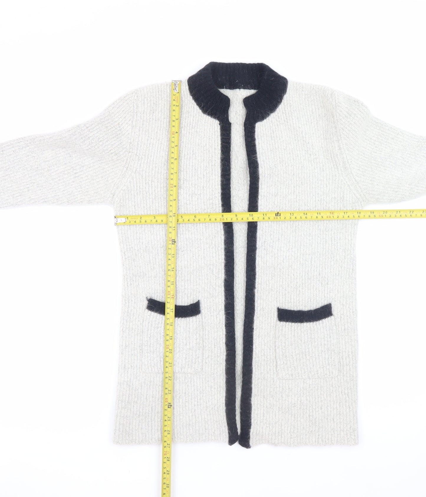 Littlewoods Women’s Ivory Lambswool Angora Cardigan Size 14