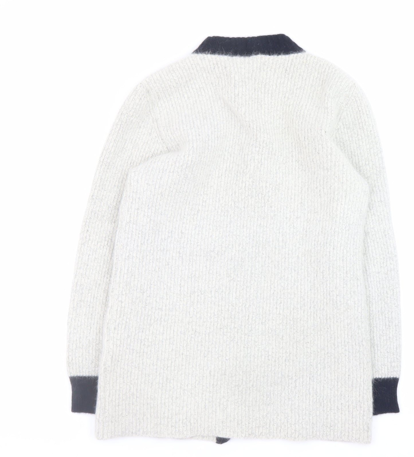 Littlewoods Women’s Ivory Lambswool Angora Cardigan Size 14