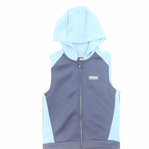 McKenzie Boys Blue Hooded Sleeveless Softshell Jacket 18-24 Months