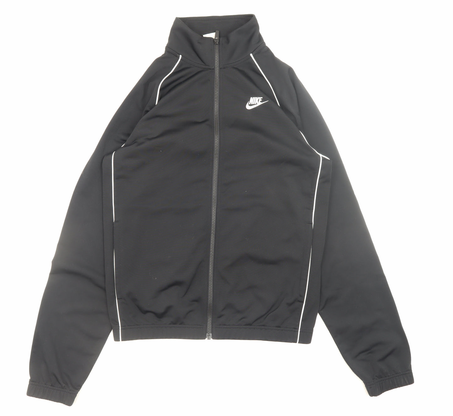 Nike Men's Black XS Track Jacket Full Zip Athletic Polyester