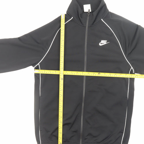 Nike Men's Black XS Track Jacket Full Zip Athletic Polyester