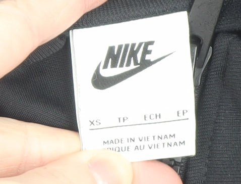 Nike Men's Black XS Track Jacket Full Zip Athletic Polyester