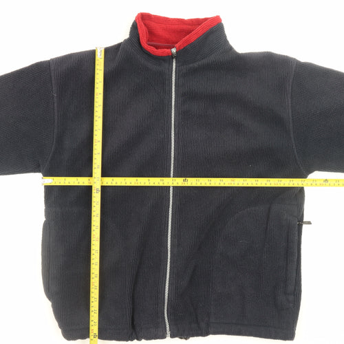 Antartex Men’s Black Fleece Full Zip Jacket Size S Winter Warm Outdoor