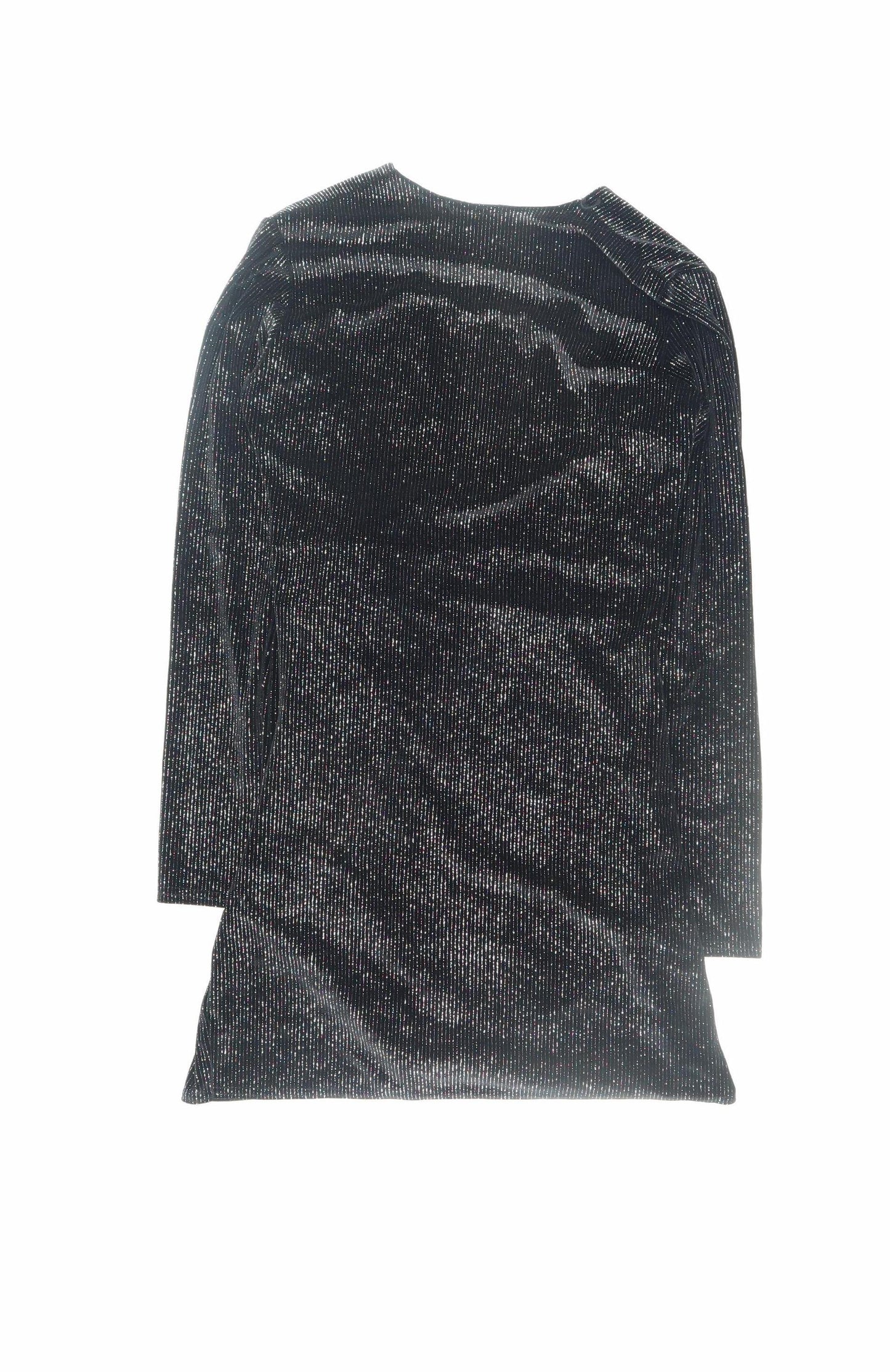 In The Style Women’s Black Glitter Wrap Bodycon Dress Size 12
