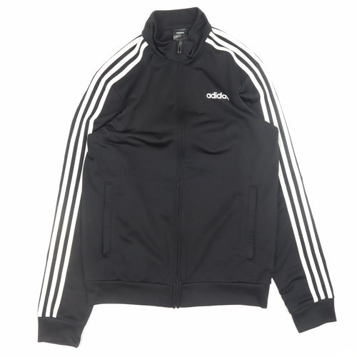 Adidas Mens Black Small Full Zip Basic Jacket Sportswear