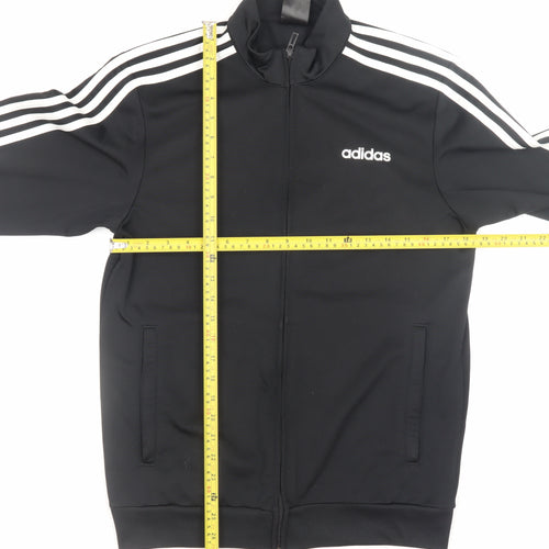 Adidas Mens Black Small Full Zip Basic Jacket Sportswear