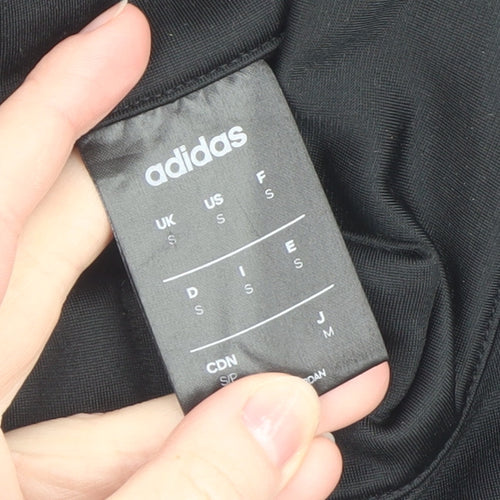 Adidas Mens Black Small Full Zip Basic Jacket Sportswear