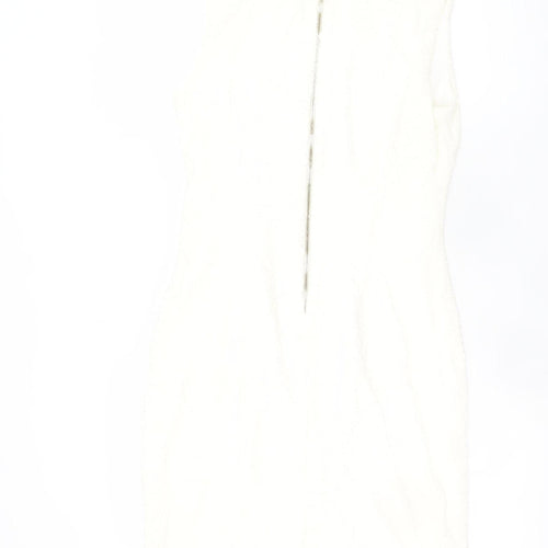 Joseph Ribkoff Women's Ivory Sleeveless Sheath Dress Size 14