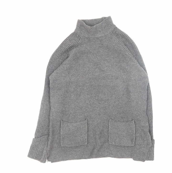Warehouse Women Grey Size 8 Roll Neck Long Sleeve Knit Jumper