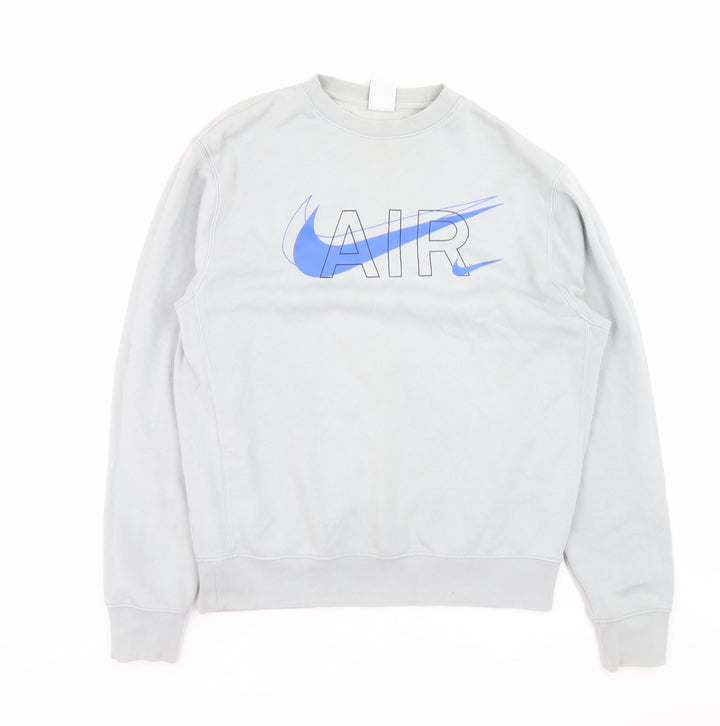 Nike Men's Grey AIR Logo Pullover Sweatshirt Size S