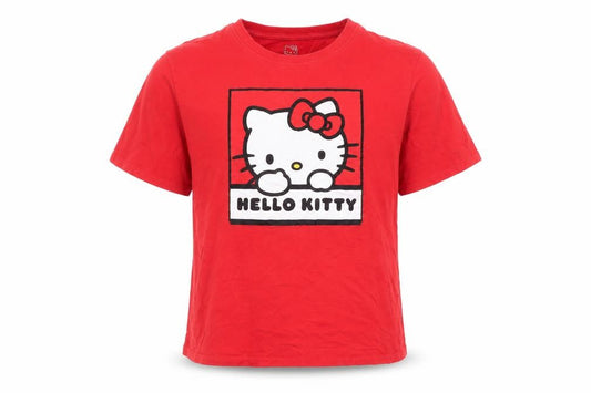 Sanrio Hello Kitty Girls Red Graphic Cotton Short Sleeve T-Shirt 12-14 Years