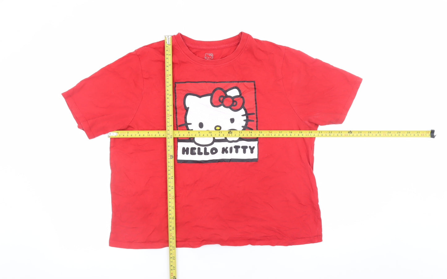 Sanrio Hello Kitty Girls Red Graphic Cotton Short Sleeve T-Shirt 12-14 Years