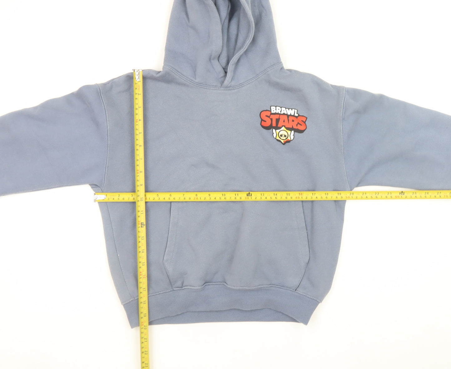 ZARA Boys Blue Brawl Stars Pullover Hoodie Size 11-12 Years Fleece