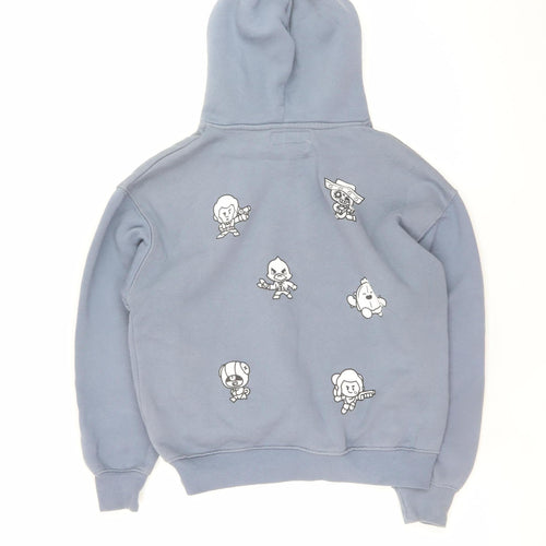 ZARA Boys Blue Brawl Stars Pullover Hoodie Size 11-12 Years Fleece