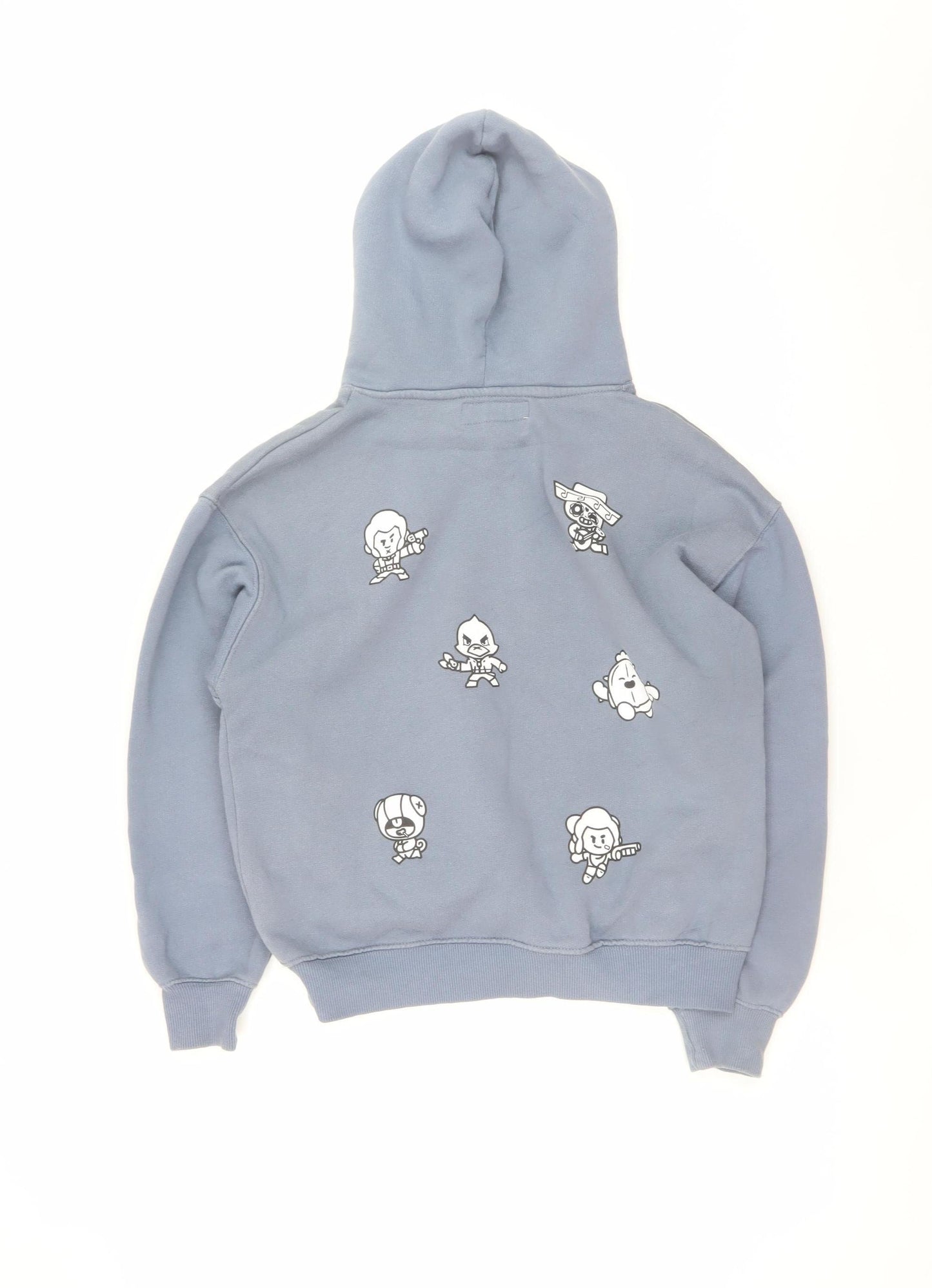 ZARA Boys Blue Brawl Stars Pullover Hoodie Size 11-12 Years Fleece