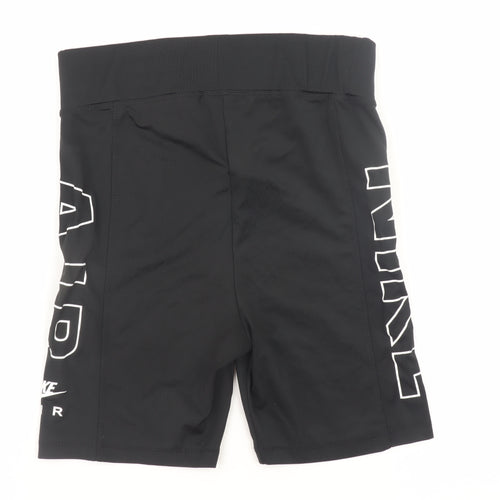 Nike Women Black XL Biker Shorts Activewear Viscose Blend