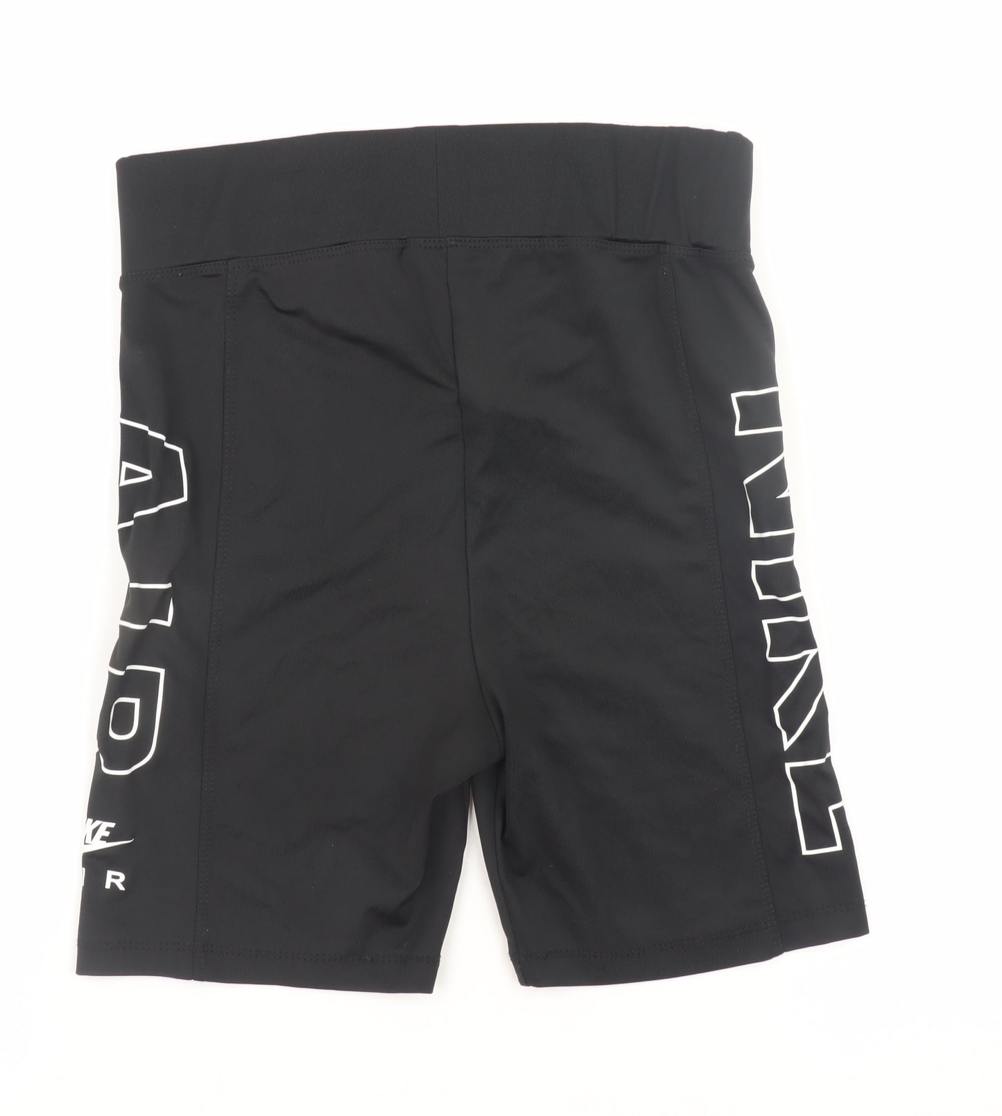 Nike Women Black XL Biker Shorts Activewear Viscose Blend
