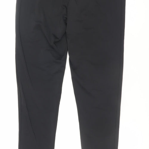 Crivit Women’s Black Ankle Leggings Size 12-14 Stretch Mid Rise Activewear
