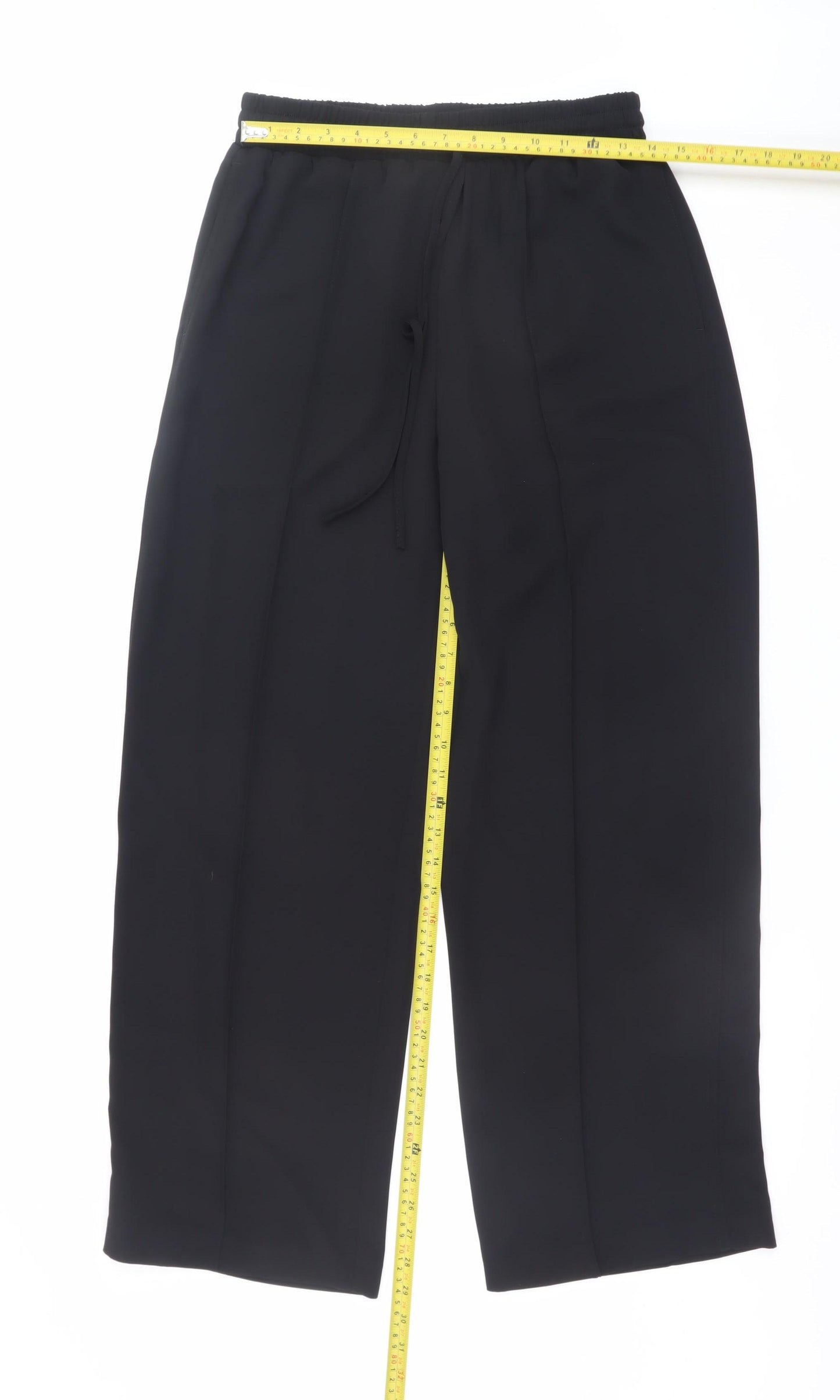 Primark Women’s Black Relaxed Fit Drawstring Trousers Size S