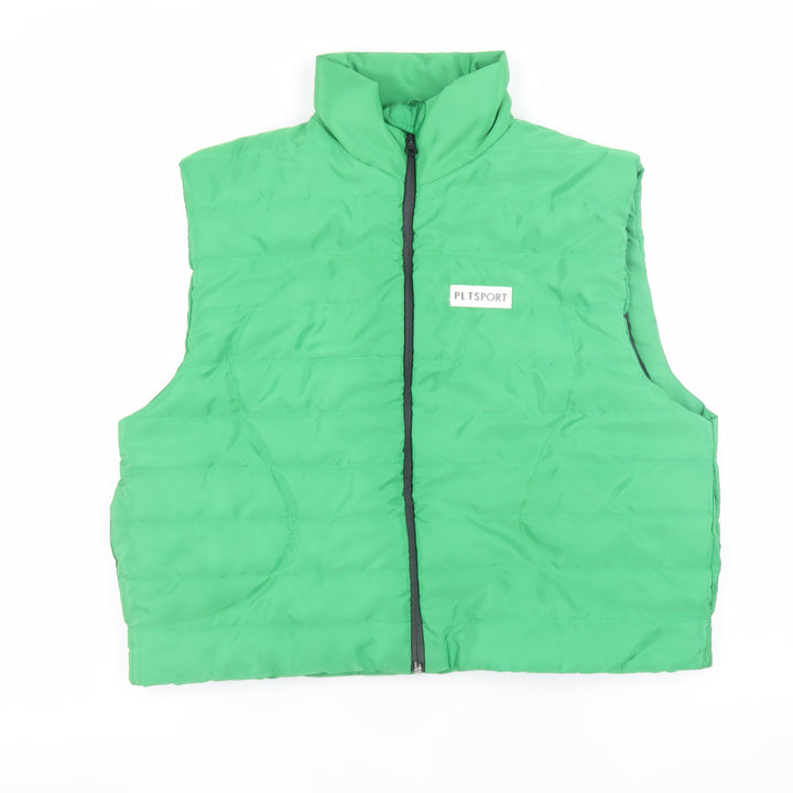 PrettyLittleThing Women's Green Puffer Waistcoat Size 12