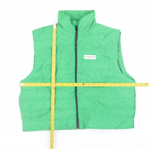 PrettyLittleThing Women's Green Puffer Waistcoat Size 12