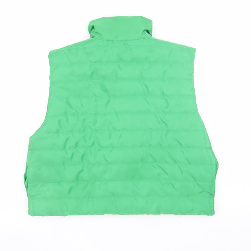 PrettyLittleThing Women's Green Puffer Waistcoat Size 12