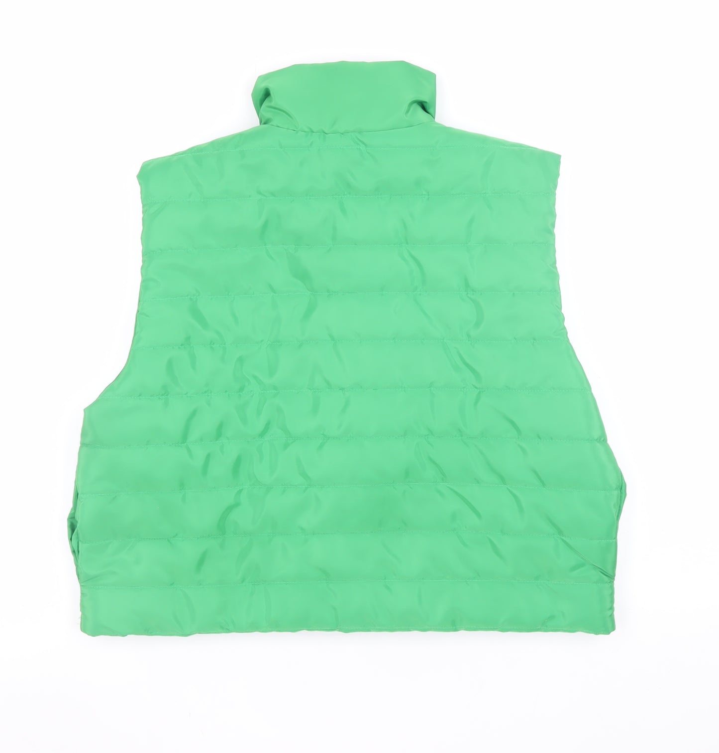 PrettyLittleThing Women's Green Puffer Waistcoat Size 12