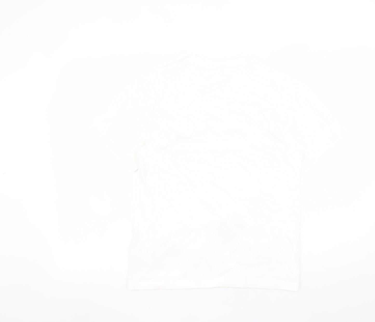 Tommy Jeans Men's White XS Regular Fit Logo Cotton T-Shirt