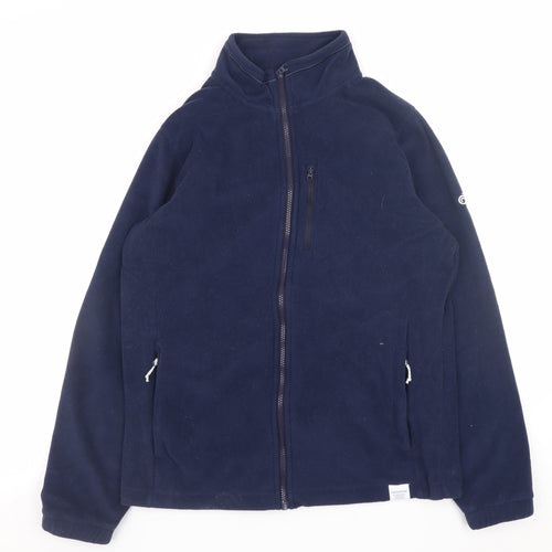 Craghoppers Women's Blue Fleece Jacket UK 12 Full Zip Outdoor