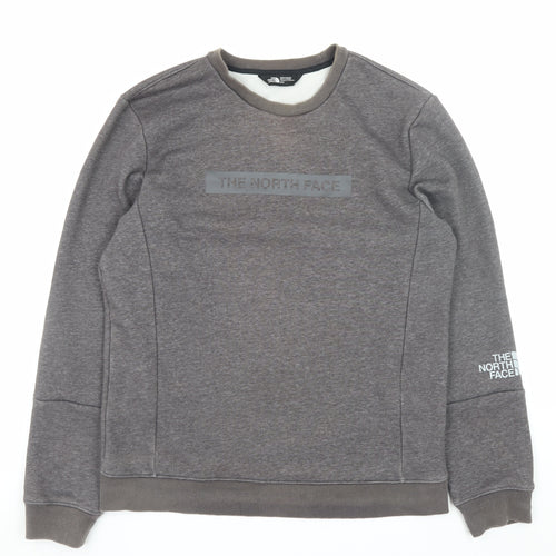 The North Face Men's Grey Crew Neck Sweatshirt M Regular Fit