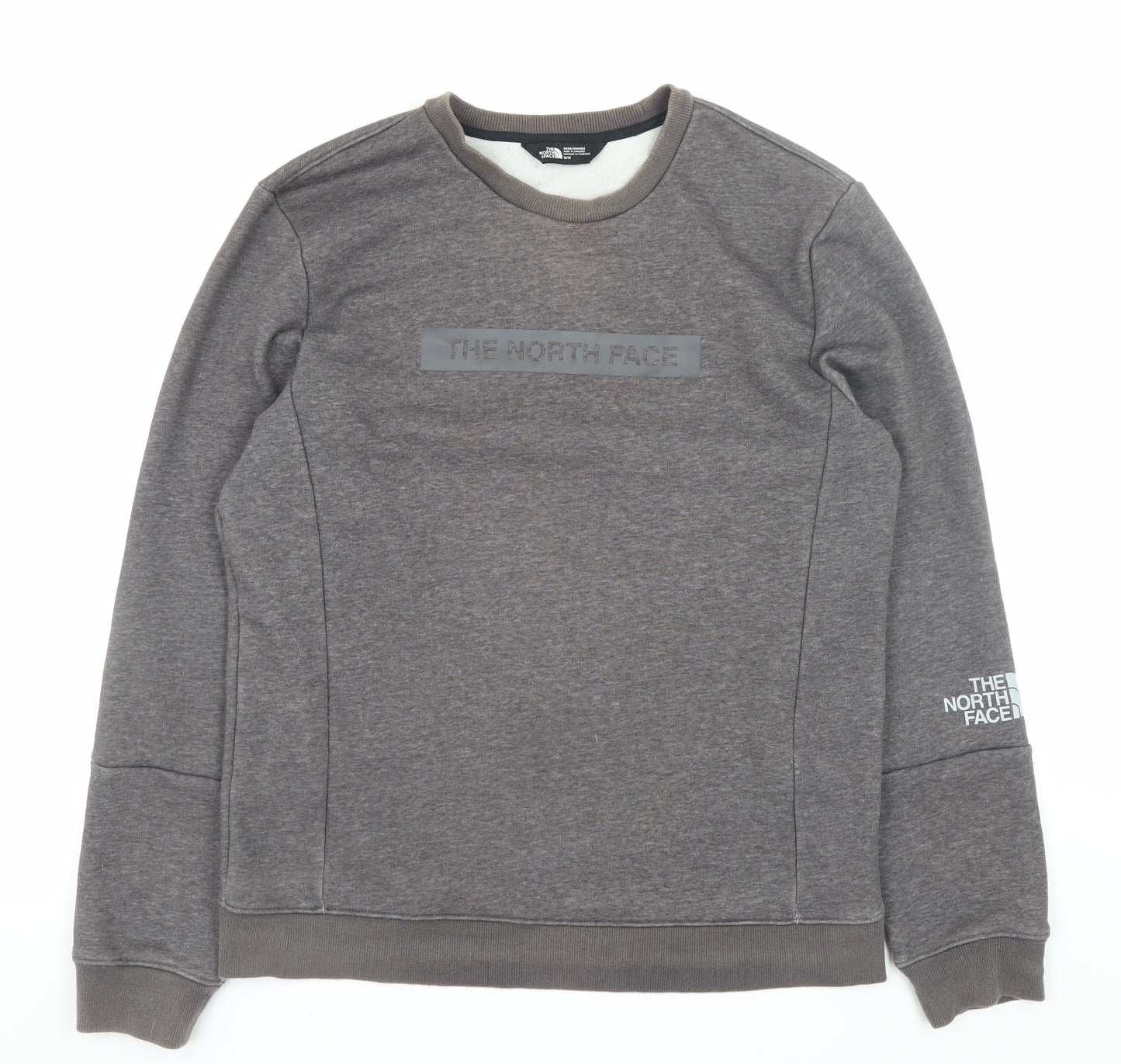 The North Face Men's Grey Crew Neck Sweatshirt M Regular Fit