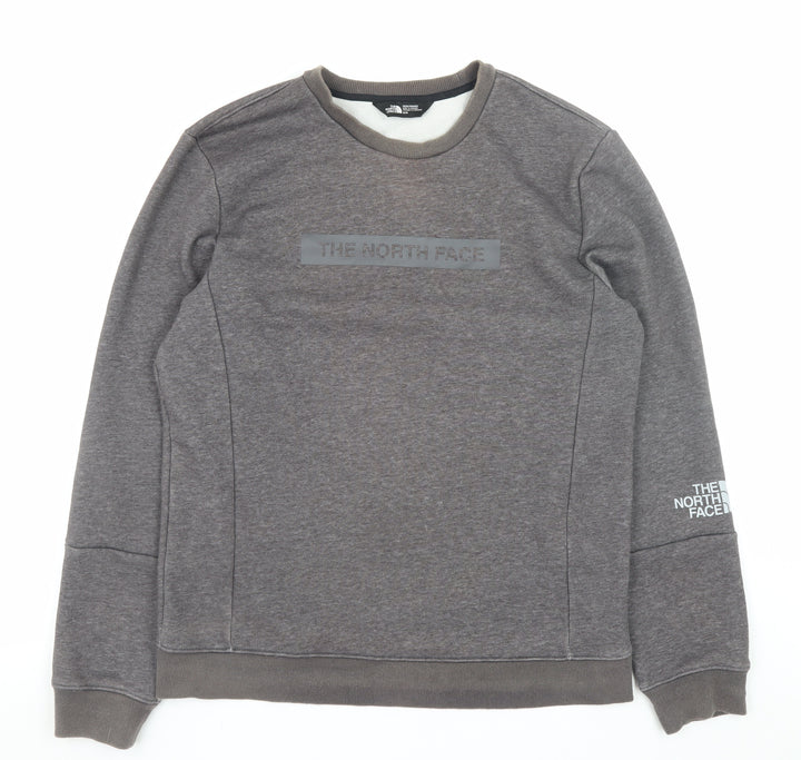 The North Face Men's Grey Crew Neck Sweatshirt M Regular Fit